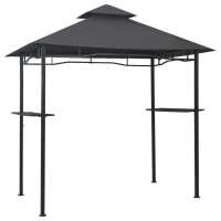 vidaXL Cenador de BBQ acero antracita 240x150x255 cm - details 1