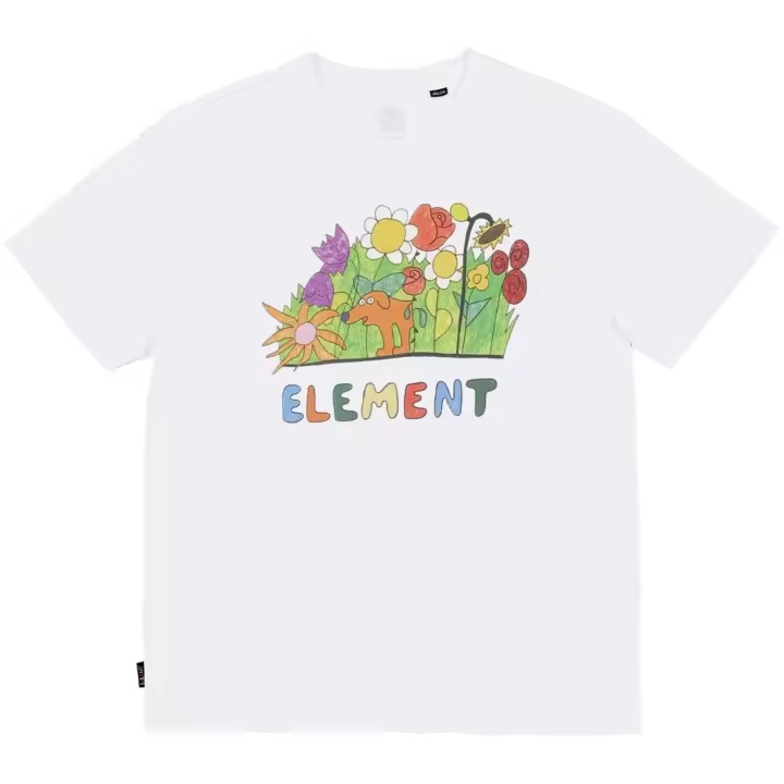 Camiseta Element modelo Lctxe Flowers para hombre en color blanco - 1
