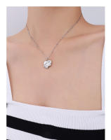 Encanto Metal chapado en oro , joyería de moda, colgante de abrazo de corazón de acero inoxidable,Collar de amor de , cadena hasta la clavícula, collar de Color dorado de 18 quilates para mujer, regalo de joyería de moda - details 5