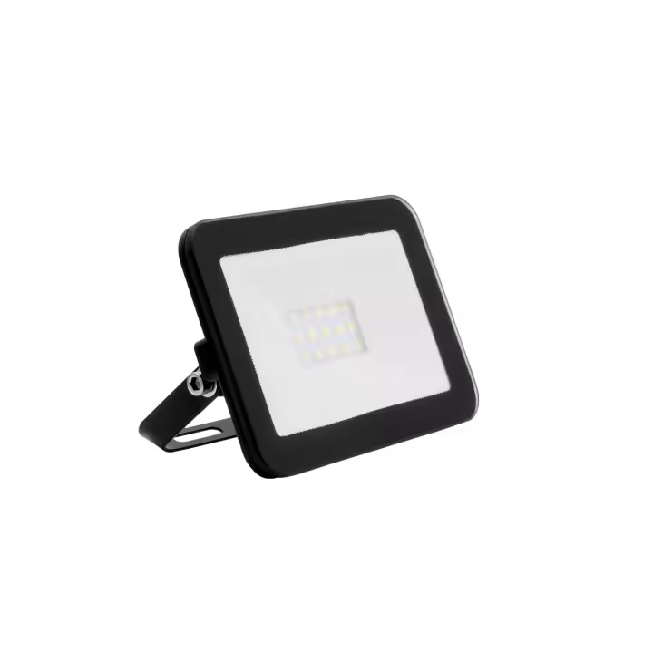 Ledkia Foco Proyector LED 10W 120lm/W IP65 Slim Cristal Negro - 1