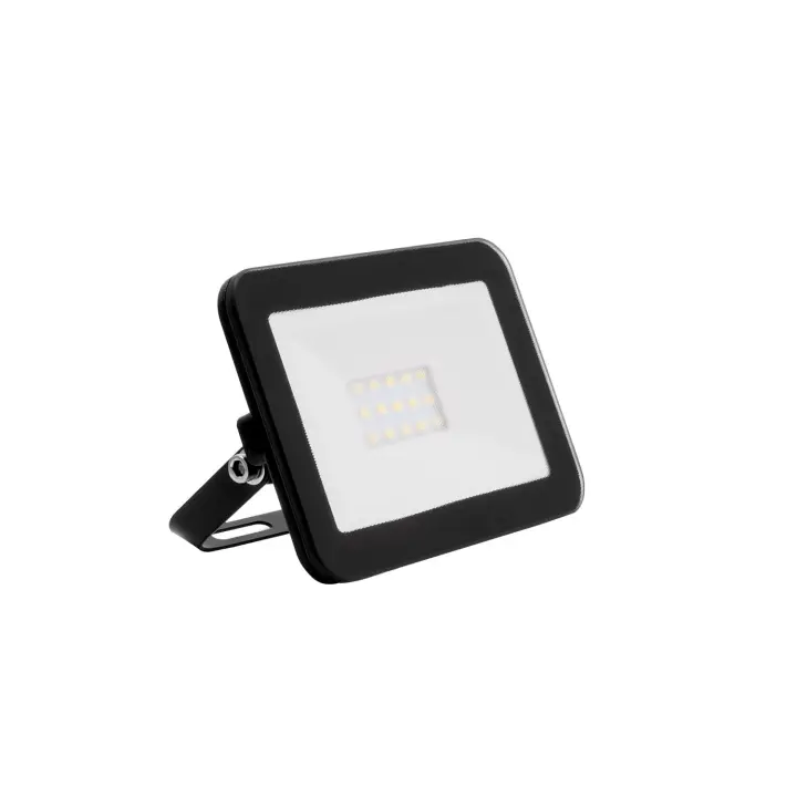 Ledkia Foco Proyector LED 10W 120lm/W IP65 Slim Cristal Negro - 1