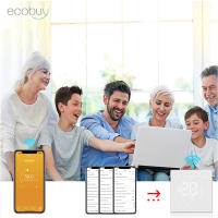 Termostato De Calentamiento Wifi Tuya Para Suelo Calentado Digital Regulador De Temperatura Alexa Google Home 220V 16A Color Blanco Y Negro - details 8