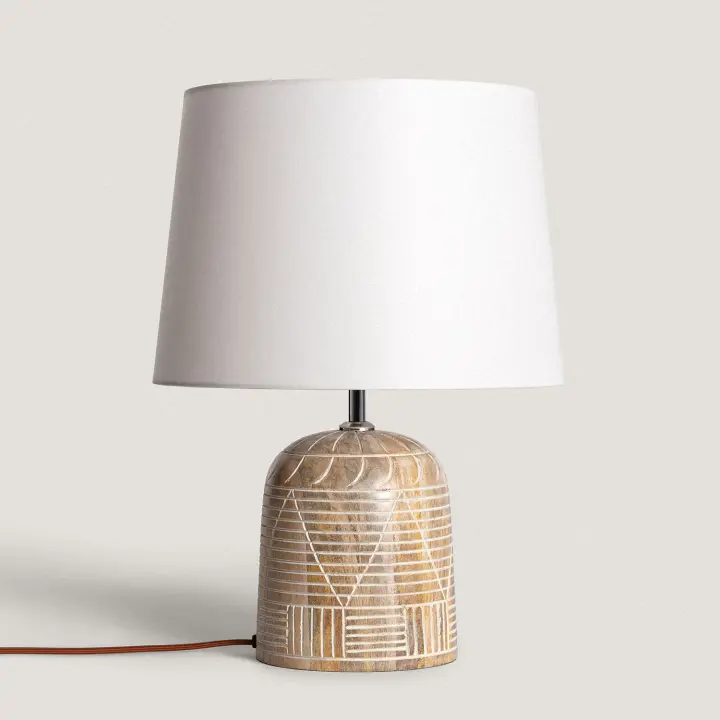 Ledkia Lámpara de Mesa Madera Koson ILUZZIA - 1