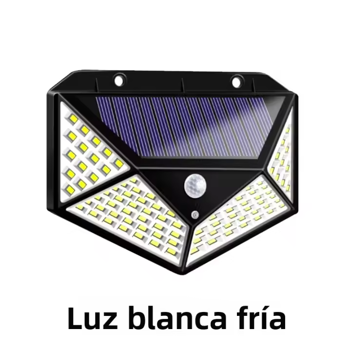 Lámpara De Pared Solar LED Con Sensor De Movimiento 4 Lados Luz Exterior Para Jardín Y Courtyard Impermeable Luz De Coche - 1