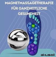 Akusoli Magnetische Schuhe Akupressur-Einlegesohlen fr Schmerzen (35-39cm) - details 1