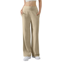 Pantalones De Yoga Para Mujer Cintura Alta Ajustados Con Control De Abdomen Y Levantamiento De Glúteos Pantalones De Fitness Elásticos De Pierna Ancha Para Deporte Y Yoga - details 7