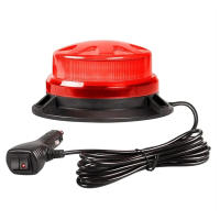 Luz De Advertencia Estroboscópica LED Para Emergencias En Coche Base Magnética Amarilla Azul Roja Mini Policia Flashing Beacon 12V 24V - details 10