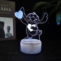 Luz De Noche LED 3D De Lilo Y Stitch Lindo Decorativo Para Habitaciones De Niños Regalo De Cumpleaños Para Niños Y Niñas - details 7