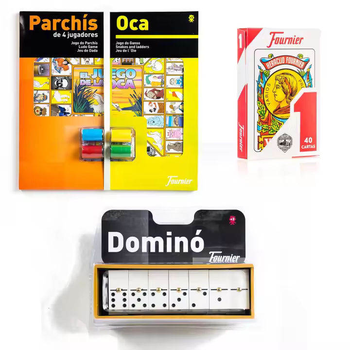 PACK PARCHÍS, JUEGO DE LA OCA Y BARAJA ESPAÑOLA FOURNIER - CASA RURAL - APARTAMENTO PLAYA - JUEGO EN FAMILIA - JUEGOS DE SIEMPRE - 1