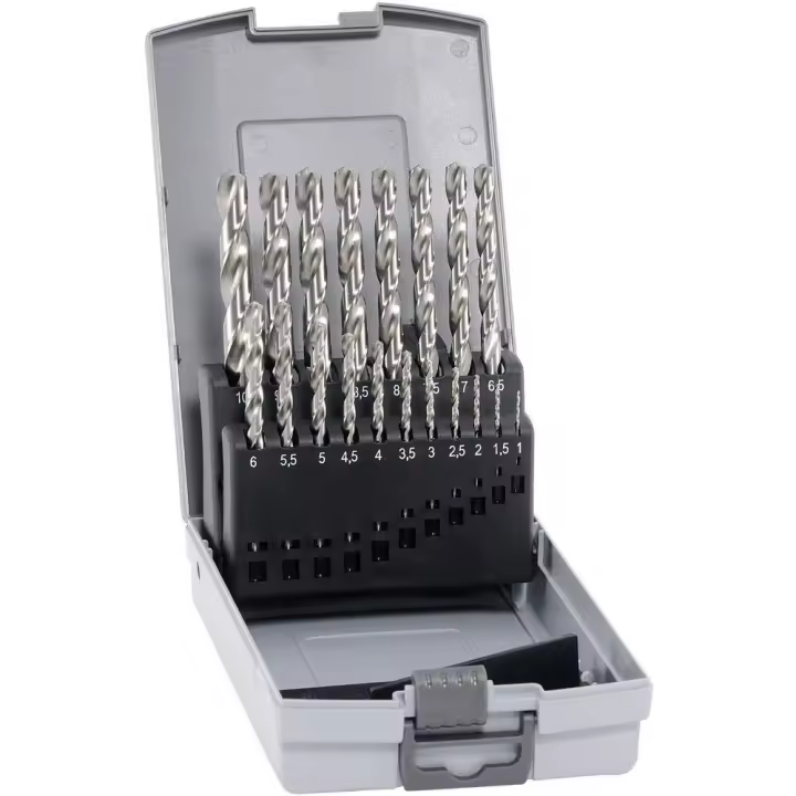 alpen 102219100 Jobber Taladros Hss cobalto KP 19 pcs. De PVC, 0 V, color gris - 1