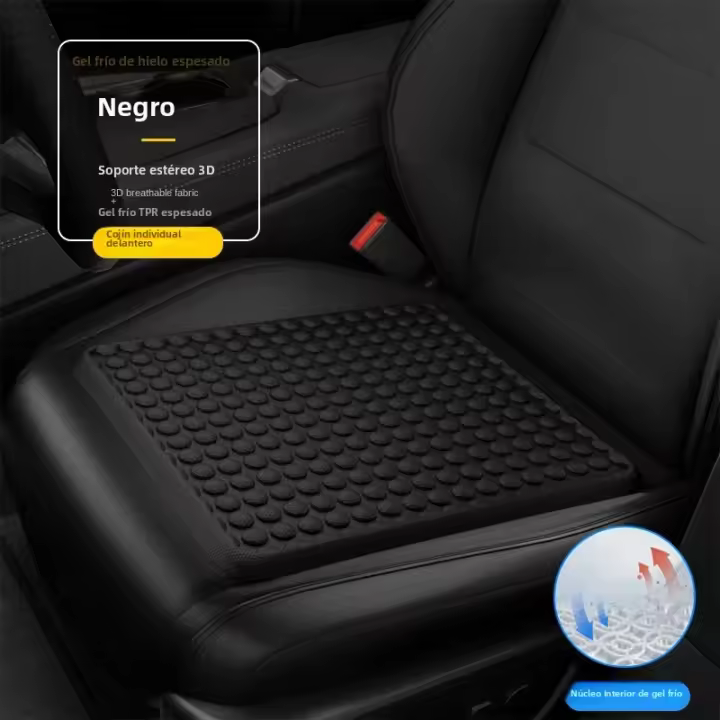 Cojín De Coche Verano Gel Híbrido De Miel Sillín De Oficina Antiestático Silicona Alivio De Presión Butto Cushion Para Asiento Frío - 1