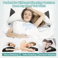 -Almohada De Memoria Para El Cuello En Forma De Mariposa Almohada De Descanso Para El Sueño Almohada De Masaje Ortopédica Para El Cuello Cómoda Y Revestida De Espuma De Memoria - details 2