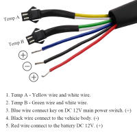 Medidor De Temperatura Doble MINI 4 Para Motocicleta CB500X NMAX125 XMAX250 300 Digital LED Medidor De Voltaje Tiempo De Cabeza De Cilindro Y Temperatura Del Agua - details 7
