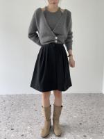 Nueva Estilo Coreano Otoño Invierno Suéter Cardigan V-neck Chaqueta De Cashmere Diseño De Chaleco Dos Piezas Para Mujer Top Jumper - details 7
