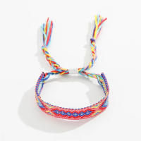 Nuevo Set De 12 Pulseras Tejidas Bohemianas Con Estampado De Rayas Para Hombres Y Mujeres Pulseras De Moda Para Surfistas - details 2