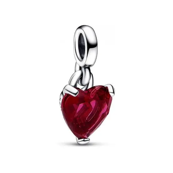 Mini Colgante Pandora ME 792524 C01 Corazón Roto, Viene con embalaje de Caja de regalo original. - 1