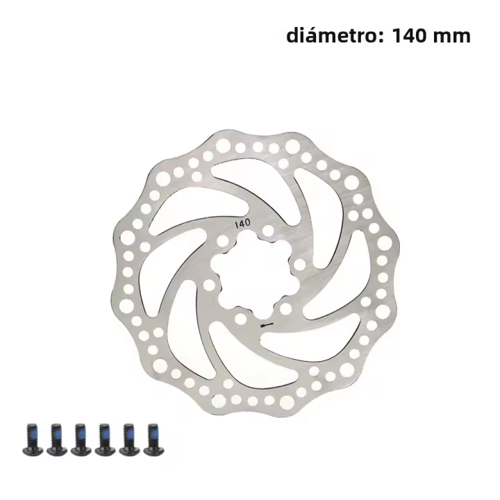 Disco De Freno De Bicicleta De Montaña Y Carretera 203mm/180mm/160mm/140mm Fijación Central Pads De Freno De Aluminio Para Piezas De Bicicleta - 1