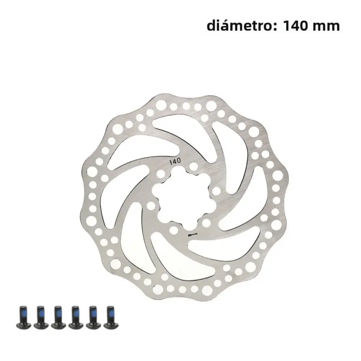 Disco De Freno De Bicicleta De Montaña Y Carretera 203mm/180mm/160mm/140mm Fijación Central Pads De Freno De Aluminio Para Piezas De Bicicleta - 1