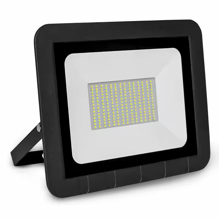 PROJETOR LED PLANO PRETO MATEL IP65 100W FRIA - 1