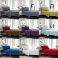 Juego De Cama Sólido Suave Y Acariciado Con Sábana Colchón Fundas Para Cama Twin Full Queen CA King 3/4 Piezas 100% Poliéster Fibra Técnica Básica Tejido De Brillo - details 21