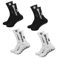 4 Pairs Soccer Socks Sports Grip Socks Anti-slip Basketball Socks Spot Rubber Anti-slip Cotton Soccer Socks - details 5