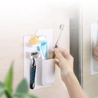 Organizador De Baño De Silicona Impermeable Con Espejo Y Porta Cadena Para Ducha Y Baño Herramienta De Almacenamiento Para Toallitas Y Cuchillas - details 4