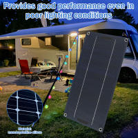 Panel Solar Portátil 30W 12V Impermeable Para RV Y Coche Cargador Fotovoltaico Anti-robo De Silicona Polícrata - details 5
