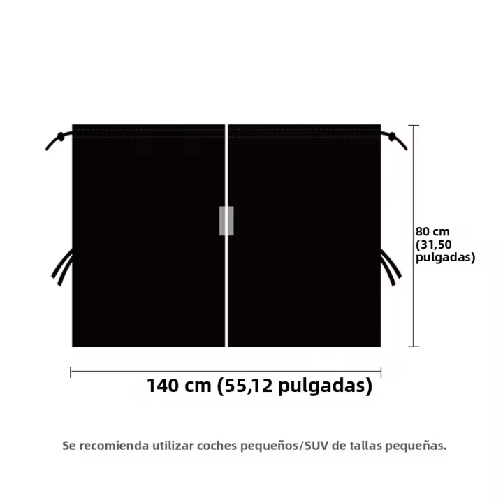2Pcs Cortinas De Privacidad Para Coche Divisor Universal Entre Asiento Trasero Cortina De Aislamiento Solar Y Cubierta De Ventana Lateral - 1