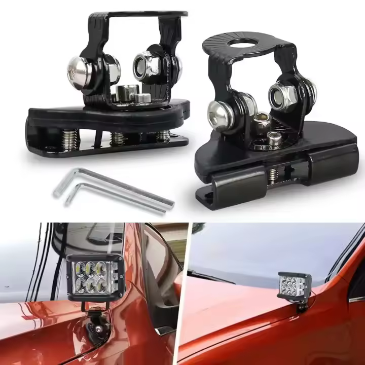 2pcs Pilares De Parachoques Ajustables Soporte De Montaje Para Luces LED 4*4 Work Para off Road SUV ATV 4WD Color Temperatura 6500K Fuente De Luz LED Voltaje 24V - 1