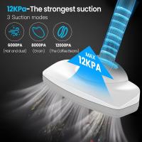 Aspirador Escoba Inalámbrico Sin Bolsa 12000Pa Con Luz Frontal LED Batería 6000mAh Autonomía 30 min Carga 4-5h - details 0
