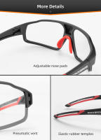 Gafas De Ciclismo ROCKBROS Ultralight Grandes Marco Fotocromáticas Protección UV400 Para Deportes Al Aire Libre Correr - details 6
