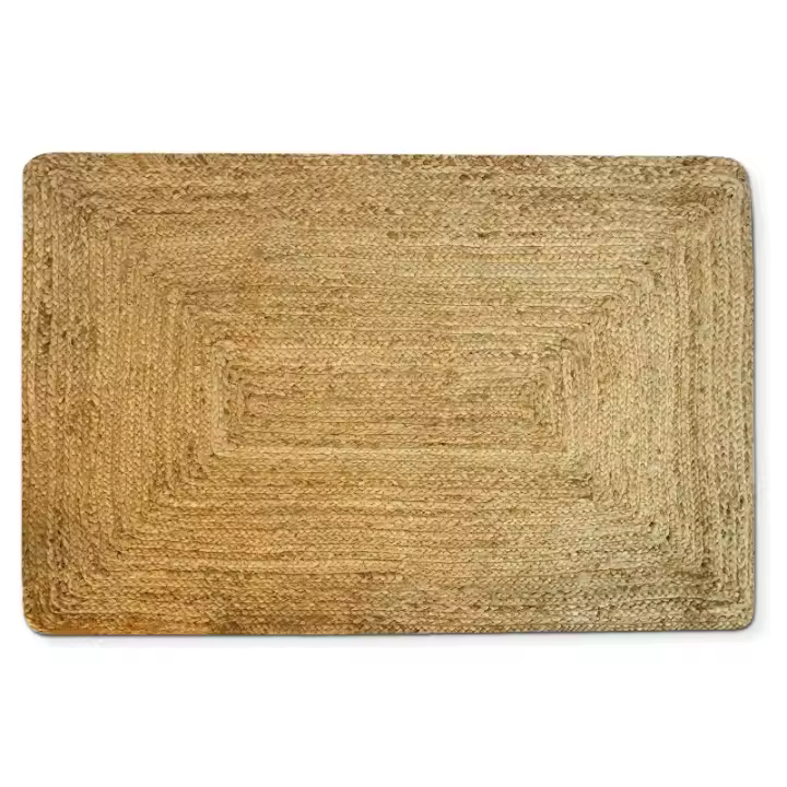 TIENDA EURASIA – Alfombra de Yute, Rectangular, 100% Fibra Natural Trenzado a Mano - 1
