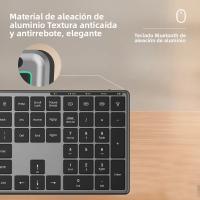Teclado Inalámbrico Bluetooth Con Iluminación Multicolor Recargable Para Multiple Dispositivos Compatible Con Laptop Tablet iPad - details 5