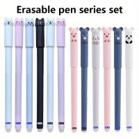 Bolígrafo De Gel Creativo De Gato Oso Animal Borrable 0.5mm Tinta Azul/Negra Suministros Escolares Y De Oficina Con Recarga Y Eraser Mágico - details 0