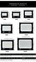 Proyector De Luz LED Antiaguas IP66 10W 20W 30W 50W 100W Para Exterior Iluminación De Pared Garage Gimnasio Calle 6500k - details 10