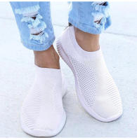 Zapatos Planos Para Mujer En Blanco Zapatos De Encaje Ligero Para Verano Y Otoño Casual Comodidad Sin Cordones Talla Real - details 1