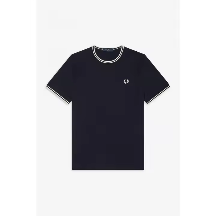 Camiseta Fred Perry Twin Tipped T-Shirt Dark Navy - 1