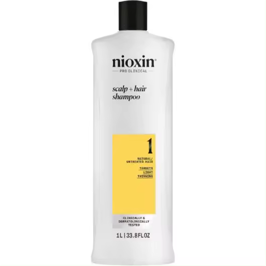 Champú Engrosador para Cabello Natural con Debilitamiento Ligero Sistema 1 1000ml Nioxin - 1