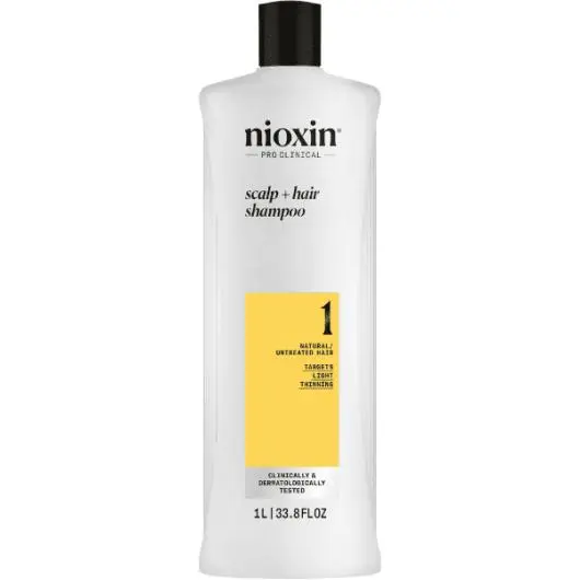 Champú Engrosador para Cabello Natural con Debilitamiento Ligero Sistema 1 1000ml Nioxin - 1