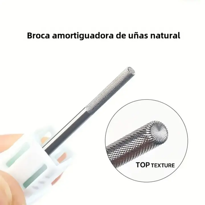 1pcs Bit De Uñas De Acero Tungsteno 3XF Archos De Uñas Para Eliminar Residuos De Polvo De Gel Herramientas De Limpieza De Cutícula Para Máquina Eléctrica - 1