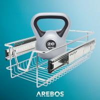 AREBOS 2x cajón telescópico Cajón de cocina Cesta extraíble extensible 60 cm - details 19