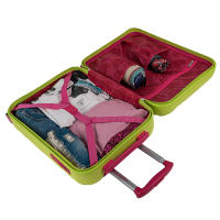 Agatha Ruiz de la Prada – Set de Maleta Cabina + Neceser Adaptable – Verde Pistacho con Relieve Troquelado, RPO Ultraligero, Ruedas 360° y Candado TSA - details 1