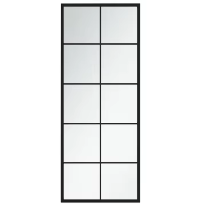 Espejo de metal Negro 100x40 cm, Espejo de maquillaje - 1