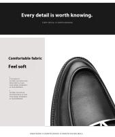 Zapatos De Cuero Para Hombre Mullidos Transpirables Zapatos De Business Casual Con Cubierta De Cuero Suave Suela Suave Para Otoño - details 3