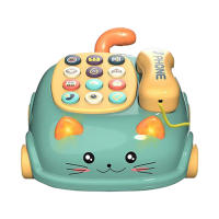 Telefono Musical Para Bebés Juguete Educativo De Iluminación Y Sonido Máquina De Historias Y Clima Para Niños Infantes 0-12 Meses Regalo Montessori - details 1