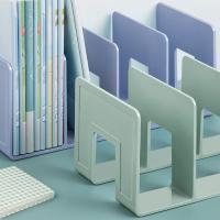 Organizador De Escritorio De Acrílico 1 Pieza 4 Compartment Divisor De Armario Colorido Cuatro Marco Estante Para Libros - details 5