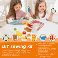 Kit De Costura Para Niños Divertido Y Educativo Iniciación Creativa Kit De Costura Portátil DIY De Lana Para Familia - details 5
