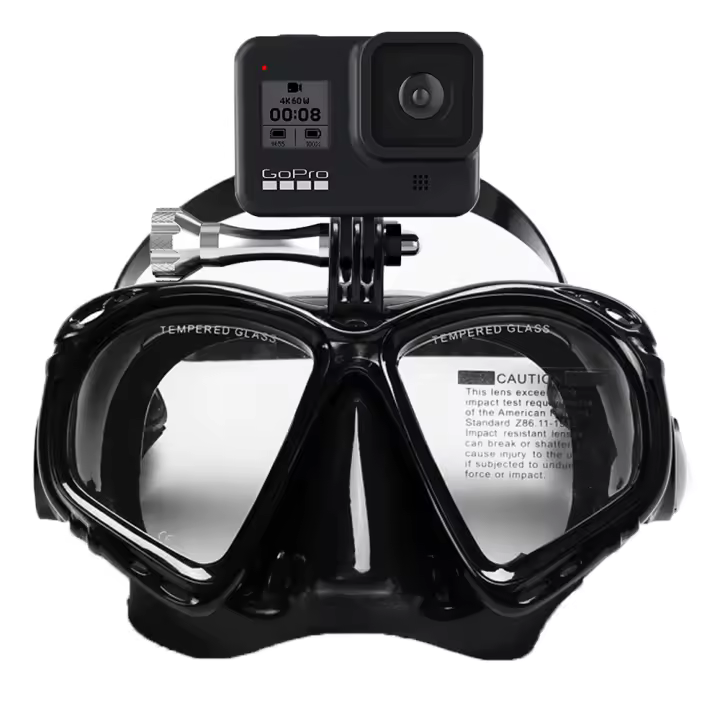 Máscara De Buceo Profesional JoyMaySun Con Cámara Submarina Y Gafas De Natación Equipo De Buceo Para Go pro Soporte Para Cámara - 1