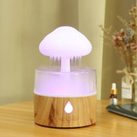 Nuevo humidificador de nube y lluvia con luces de colores, atomización ultrasónica, humidificación por gotas de lluvia, máquina de aromaterapia con forma de hongo y nube. - details 9
