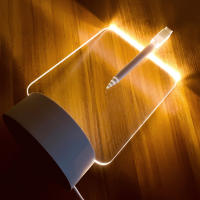 Tablero De Notas Creativo Con Luz Nocturna LED USB Tablero De Mensajes Luz De Navidad Con Pluma Regalo Para Niños Novia Decoración Luz Nocturna - details 9
